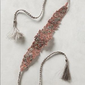 Anthropologie Beaded Belt
